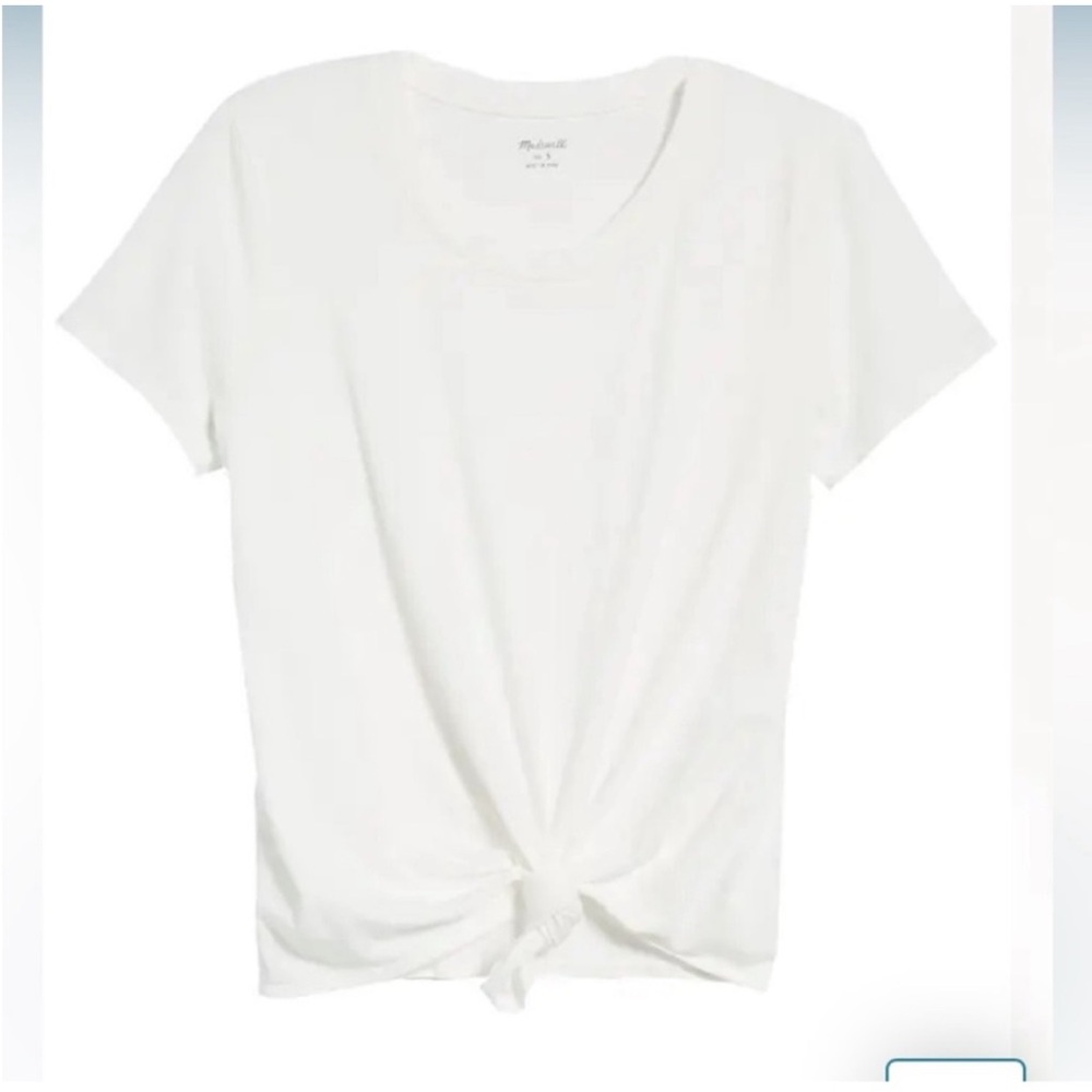🔥2 FOR $30🔥 MADEWELL WHITE TIE FRONT TEE